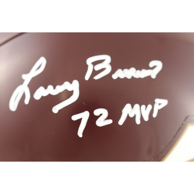 Larry Brown Signed Washington Redskins Throwback VSR4 Mini Helmet