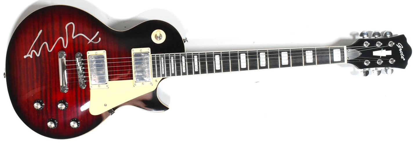 Michael J. Fox Signed Back to the Future Red Grote Guitar