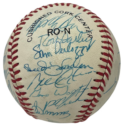 1988 New York Mets Team Signed National League Baseball JSA LOA
