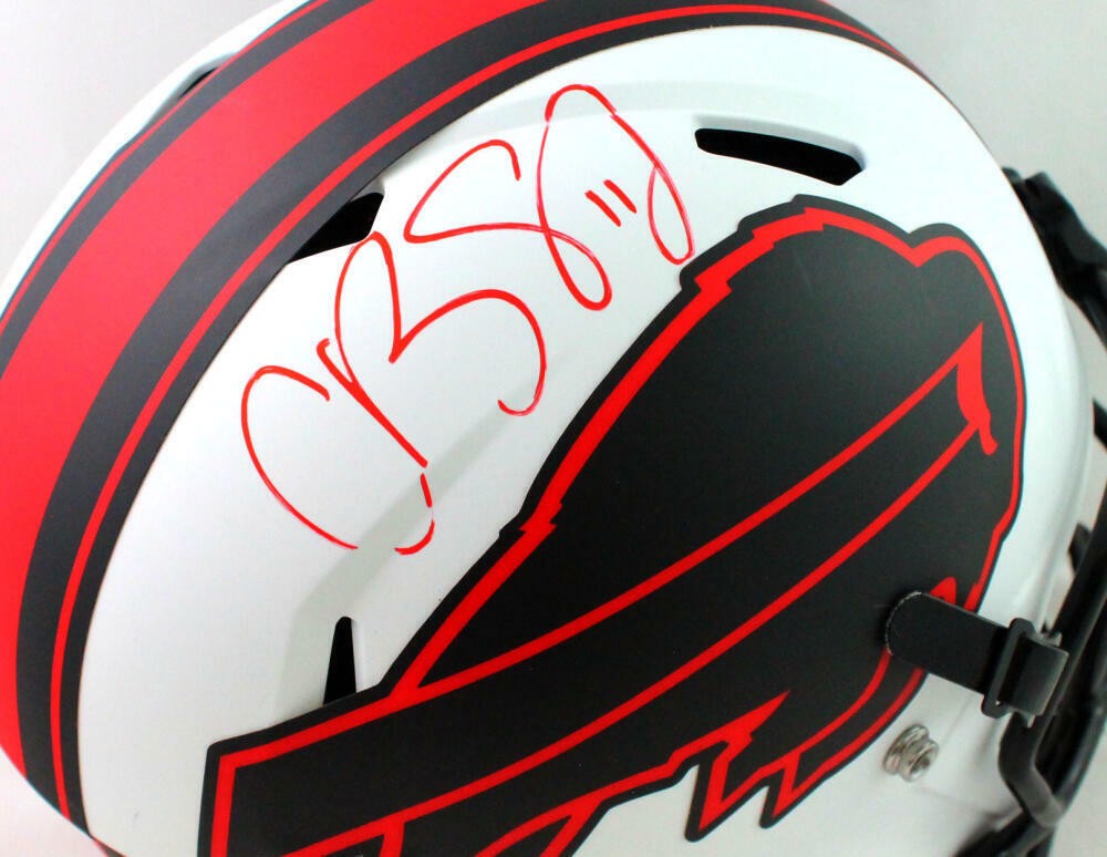 Cole Beasley Autographed Buffalo Bills Lunar Full Size Helmet