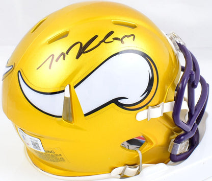 TJ Hockenson Signed Minnesota Vikings Flash Speed Mini Helmet
