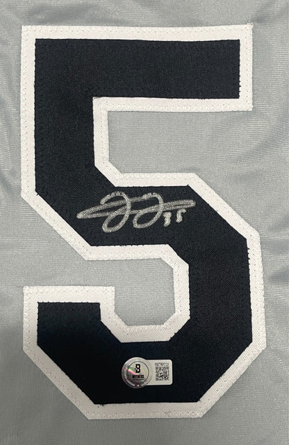 Frank Thomas Signed Chicago White Sox Custom Grey Jersey (BAS COA)