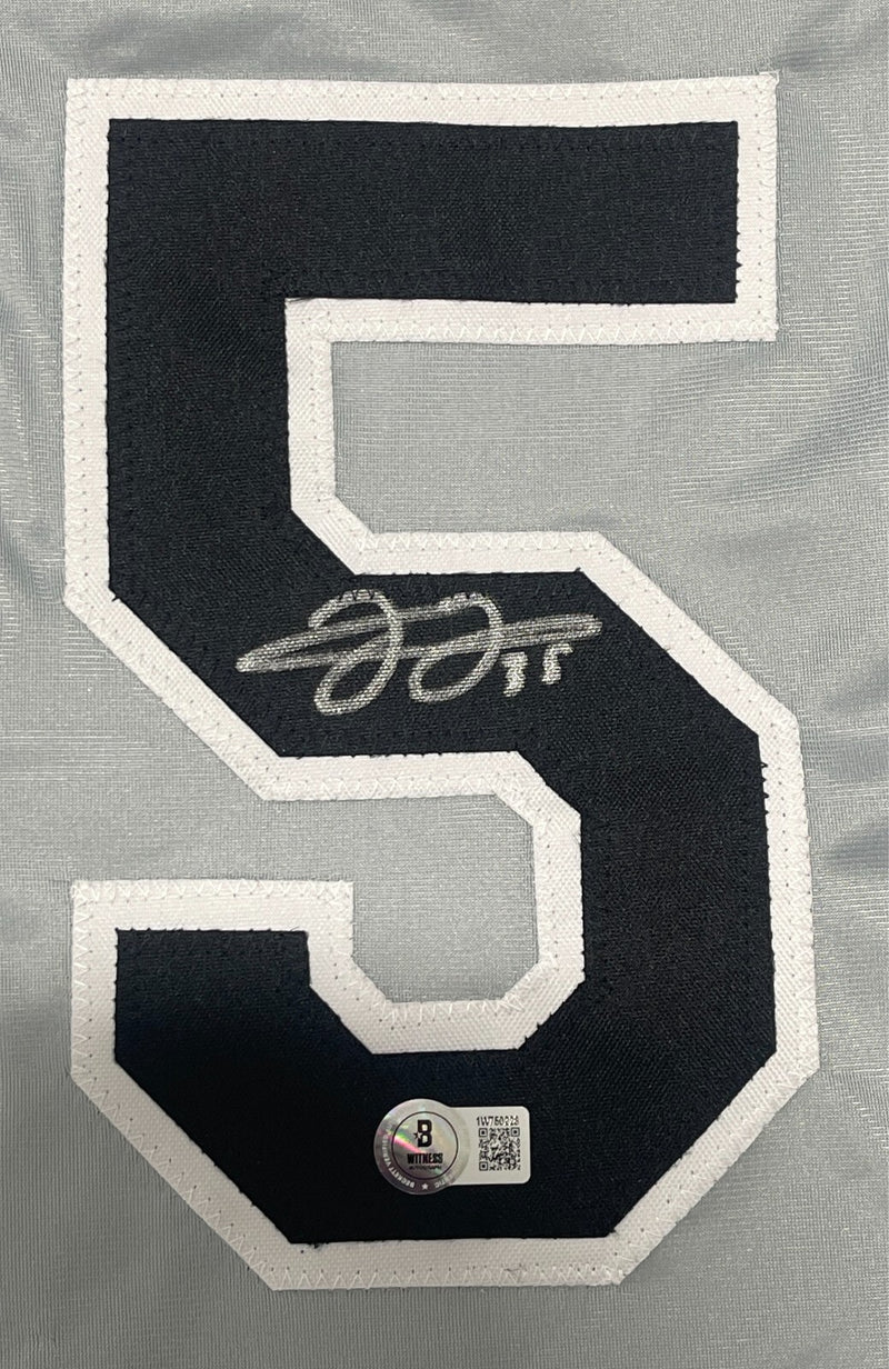 Frank Thomas Signed Chicago White Sox Custom Grey Jersey (BAS COA)