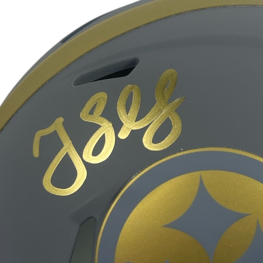 Greg Lloyd Pittsburgh Steelers Signed Slate Mini Helmet (5x Pro Bowl)