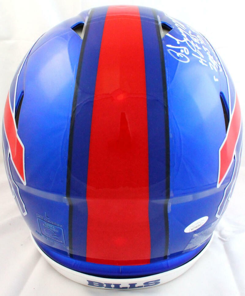 OJ Simpson Signed Buffalo Bills Flash Speed Authentic Helmet - 3 Inscriptions