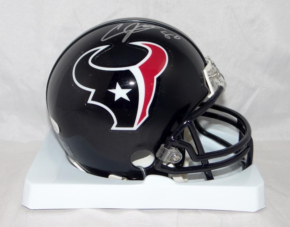 Andre Johnson Autographed Houston Texans Silver Mini Helmet