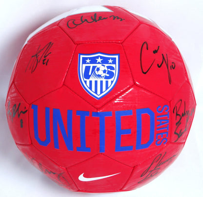 USWNT Multi-Signed Team USA Nike Soccer Ball (9 Signatures)