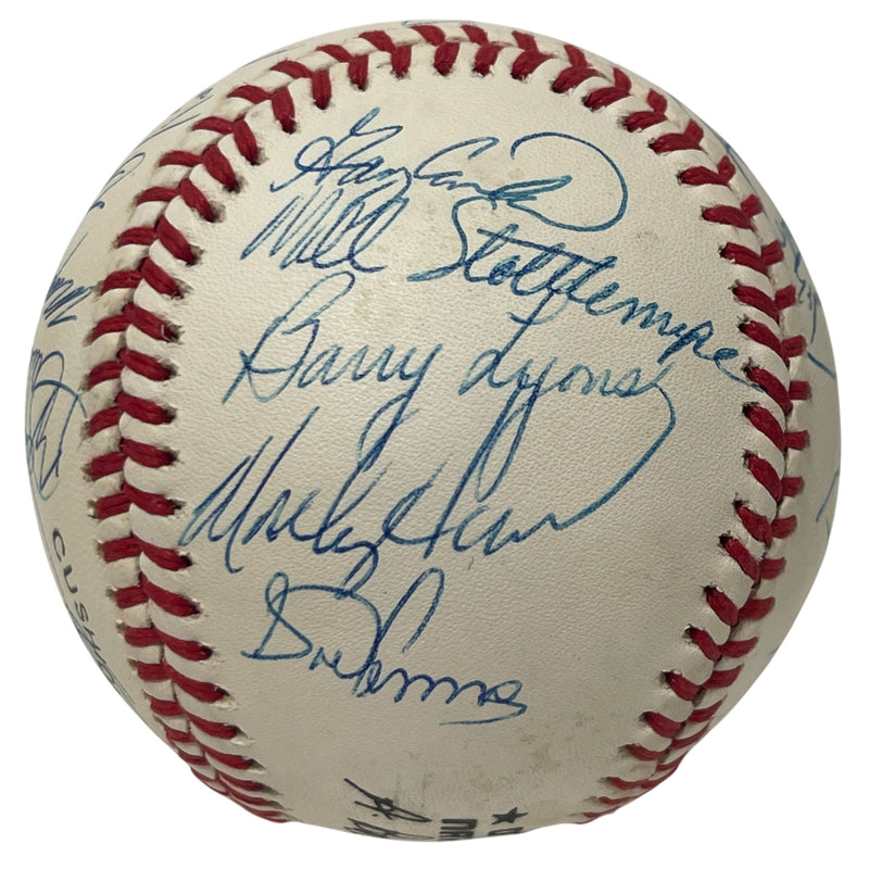 1989 New York Mets Team Signed Official National League Baseball (JSA LOA)