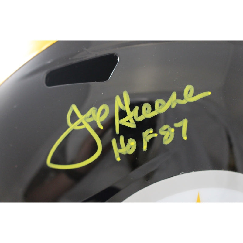 Joe Greene Signed Pittsburgh Steelers Full Size Throwback Helmet