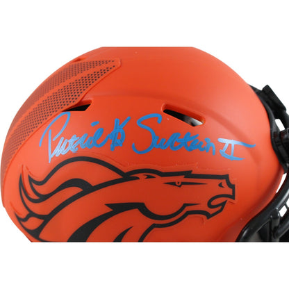 Patrick Surtain Denver Broncos Autographed Riddell Rave Mini Helmet