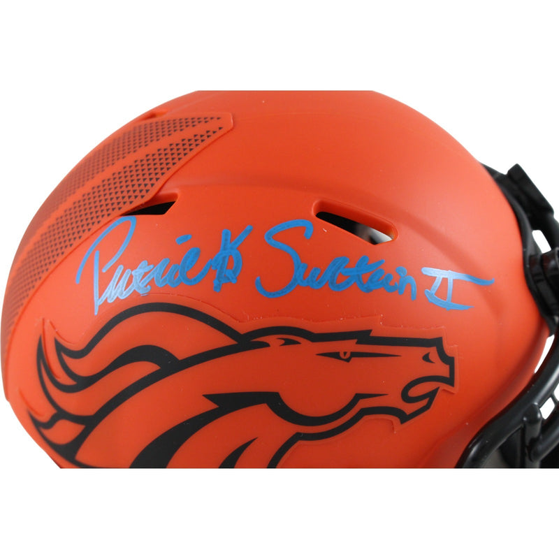 Patrick Surtain Denver Broncos Autographed Riddell Rave Mini Helmet