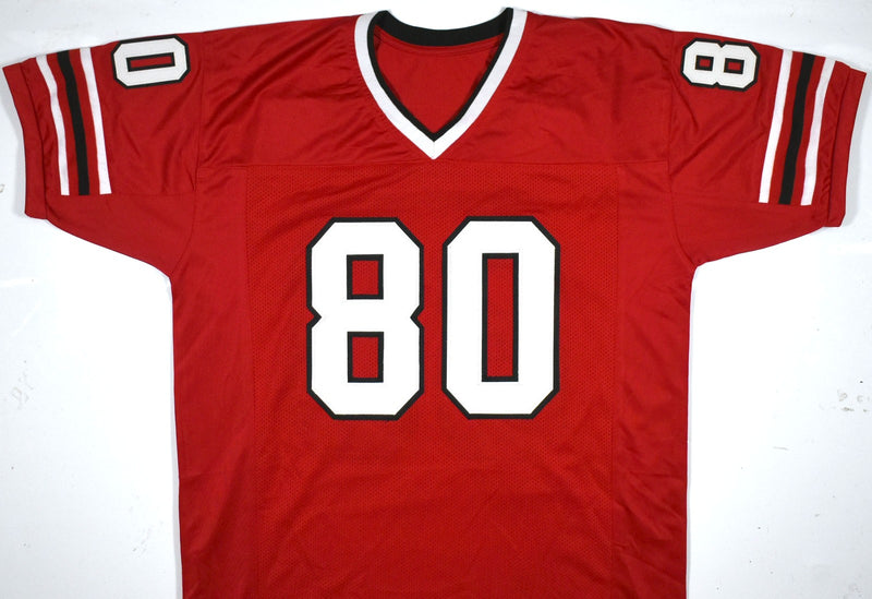 Andre Rison Autographed Red Custom Jersey