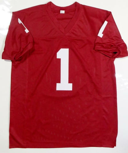 Kyler Murray Autographed Oklahoma Style Crimson Jersey "18 HT"