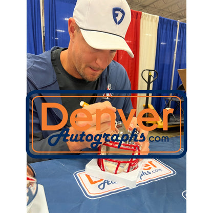 Rob Gronkowski New England Patriots Chrome Mini Helmet Autographed
