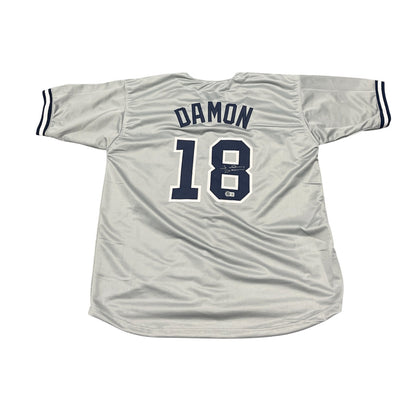 Johnny Damon New York Yankees Signed Custom Baseball Jersey (Beckett COA)