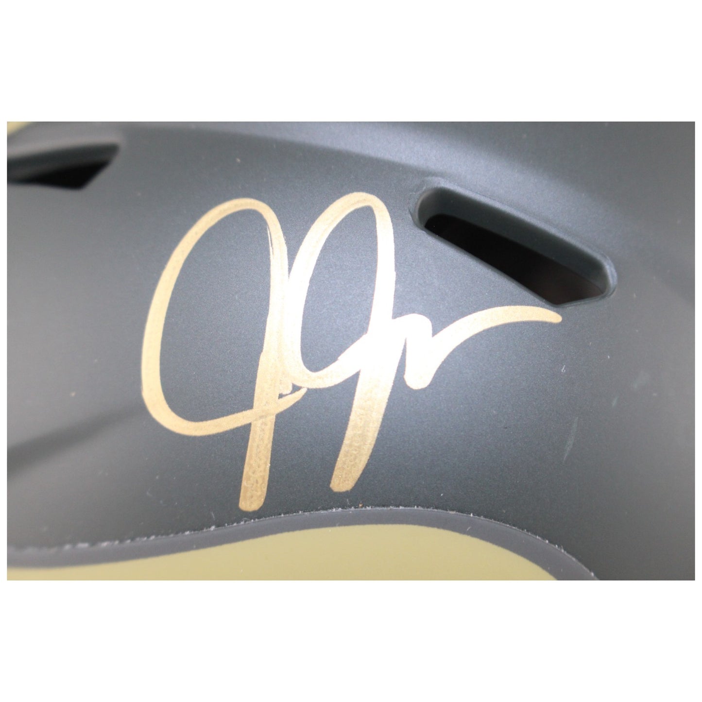 Justin Jefferson Signed Minnesota Vikings Salute to Service Mini Helmet