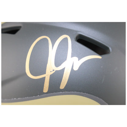 Justin Jefferson Signed Minnesota Vikings Salute to Service Mini Helmet