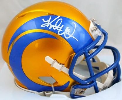 Kurt Warner Signed St. Louis Rams Flash Speed Mini Helmet