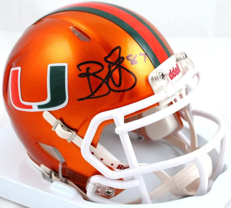 Reggie Wayne Signed Miami Hurricanes Flash Speed Mini Helmet
