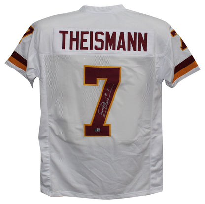 Joe Theismann Signed Washington White Custom Football Jersey - Beckett COA