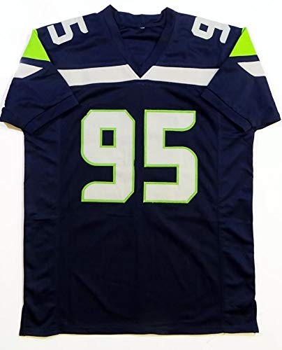 LJ Collier Autographed Blue Custom Jersey