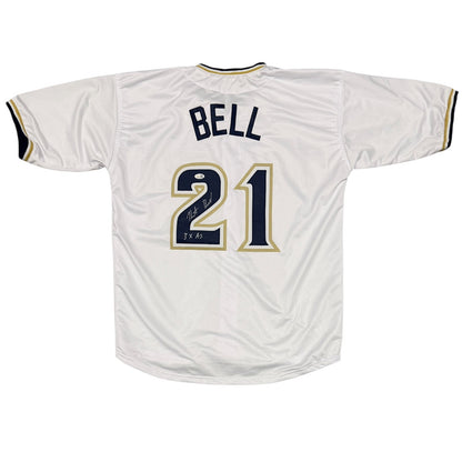 Heath Bell Signed San Diego Padres Custom Baseball Jersey