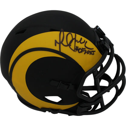 Marshall Faulk Signed St. Louis Rams Eclipse Mini Helmet (HOF)