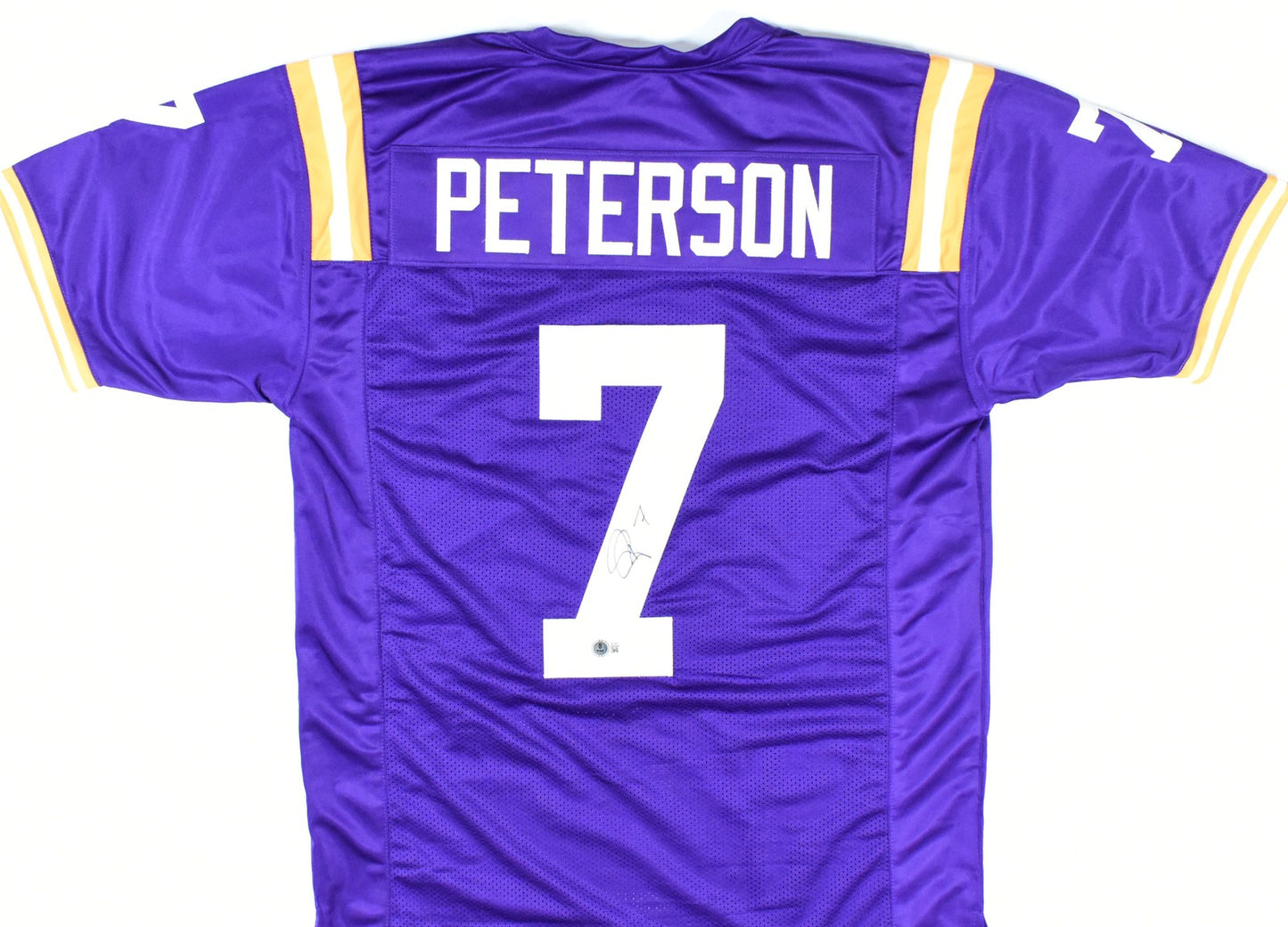 Patrick Peterson Autographed LSU Style Purple Jersey