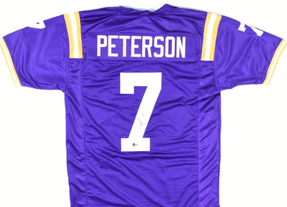 Patrick Peterson Autographed LSU Style Purple Jersey