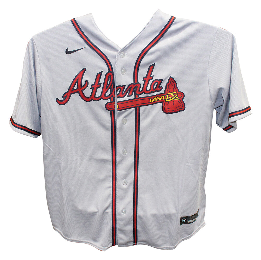 Ronald Acuna Autographed Atlanta Braves Grey Jersey