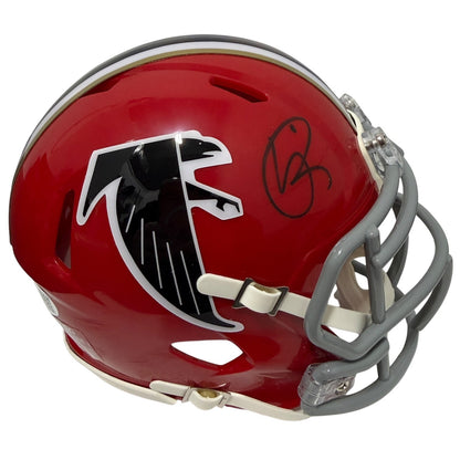 Andre Rison Signed Atlanta Falcons Throwback 1966-69 Mini Helmet