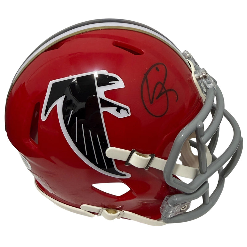 Andre Rison Signed Atlanta Falcons Throwback 1966-69 Mini Helmet