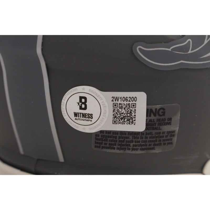 Dan Marino Signed Miami Dolphins Slate Mini Helmet (Beckett)