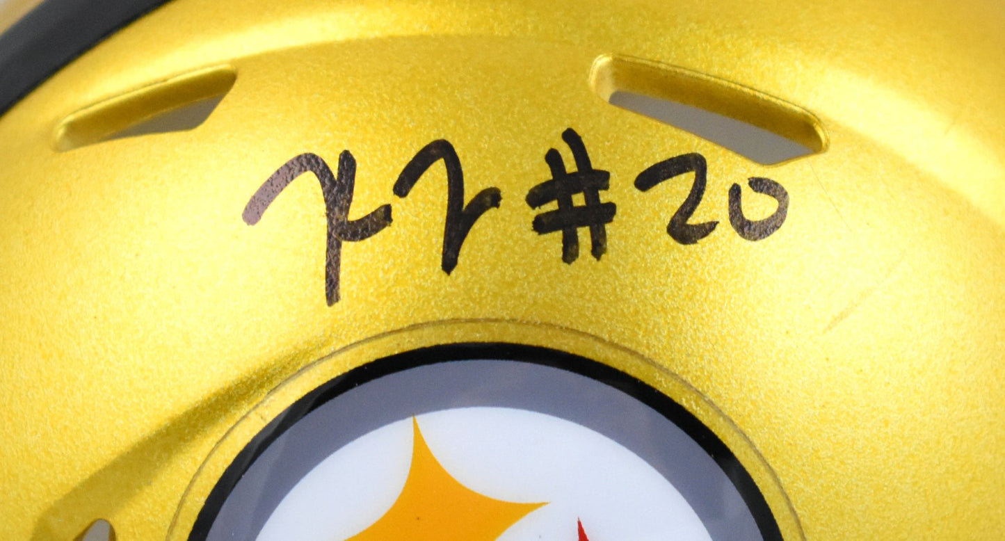 Kaleb Johnson Autographed Pittsburgh Steelers Mini Helmet