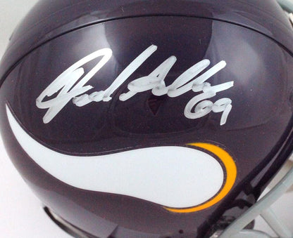 Jared Allen Signed Minnesota Vikings 1961-1979 Throwback Mini Helmet