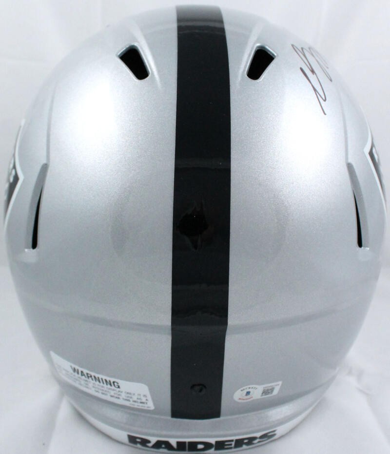 Davante Adams Signed Las Vegas Raiders Full Size Speed Replica Helmet