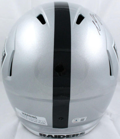 Davante Adams Signed Las Vegas Raiders Full Size Speed Replica Helmet