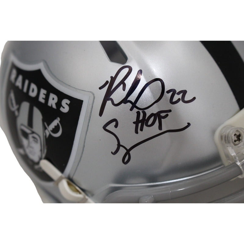 Richard Seymour Signed Las Vegas Raiders Mini Helmet (HOF Inscription)