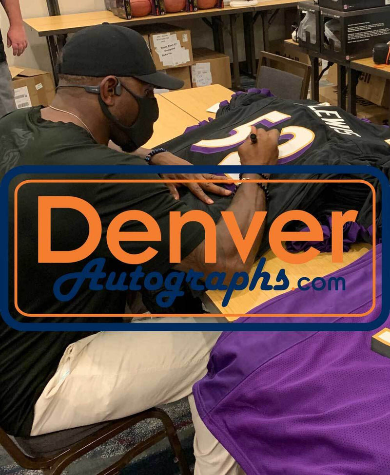 Ray Lewis Autographed Baltimore Ravens Custom Pro Style Jersey (Black)
