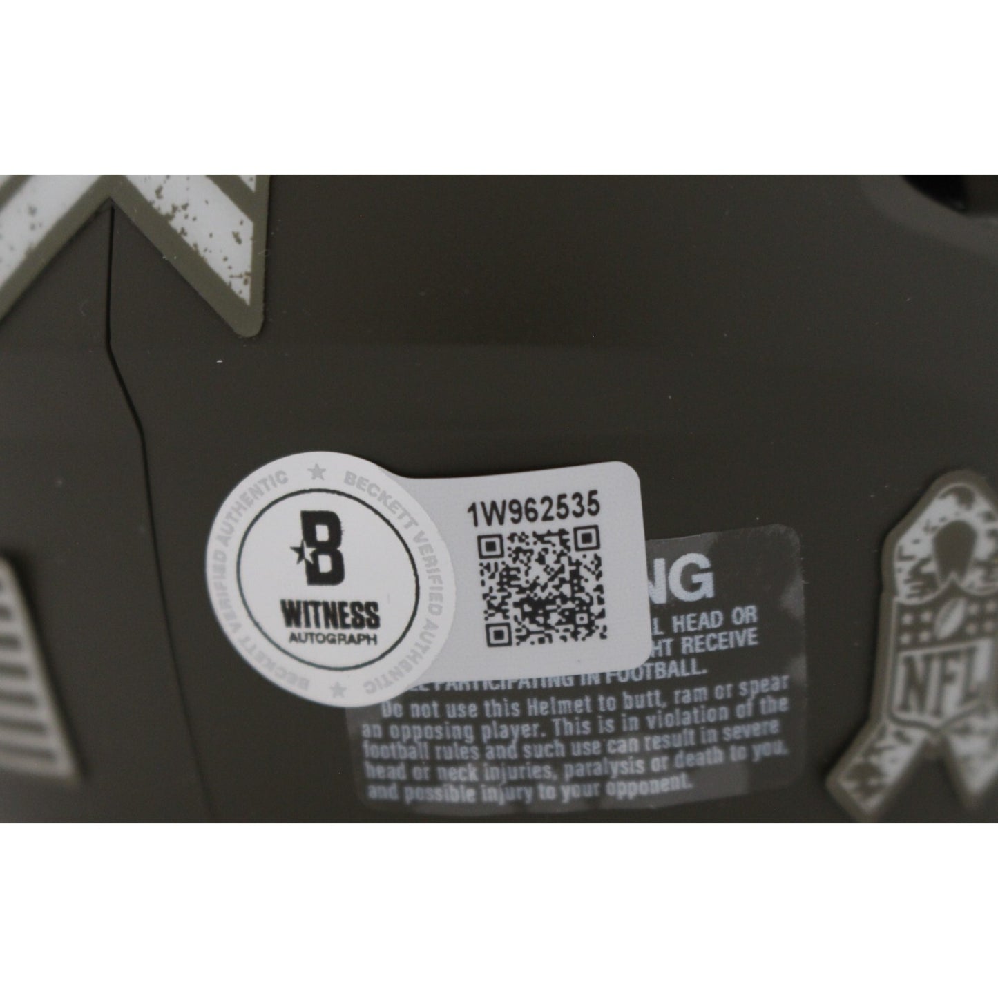 Pat Freiermuth Pittsburgh Steelers Autographed 2022 Salute Mini Helmet