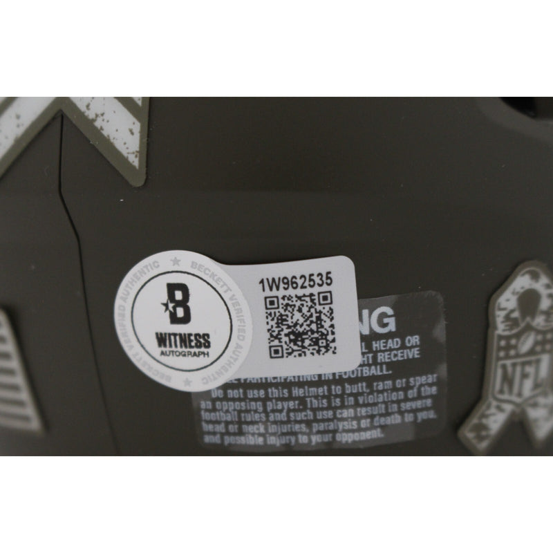 Pat Freiermuth Pittsburgh Steelers Autographed 2022 Salute Mini Helmet