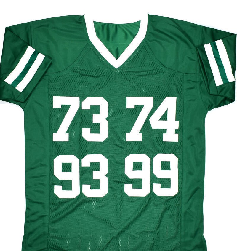 Sack Exchange Signed New York Jets Green Custom Jersey