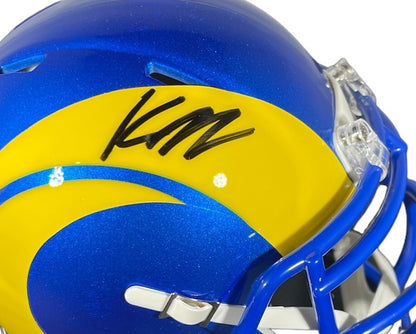 Kyren Williams Signed Los Angeles Rams Speed Mini Helmet (Beckett COA)