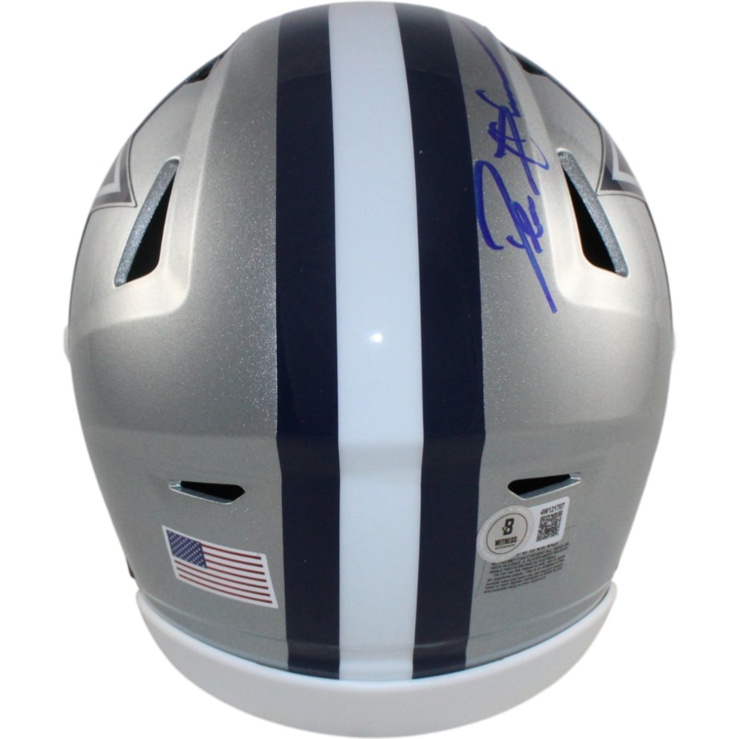 Deion Sanders Dallas Cowboys Autographed Mid-Size Midi Helmet