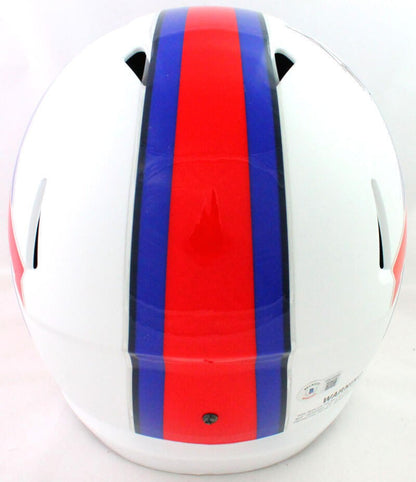 Stefon Diggs Autographed Buffalo Bills Flat White Speed Full Size Helmet