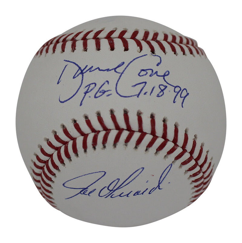 David Cone & Joe Girardi Signed New York Yankees Baseball "PG" BAS