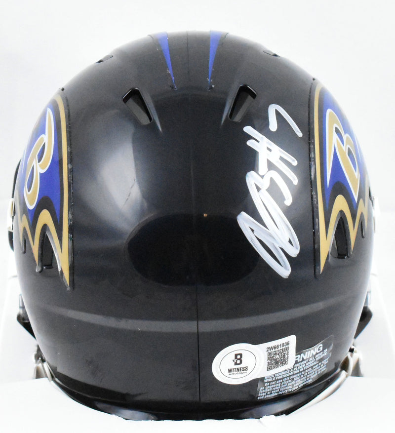 Rashod Bateman Signed Baltimore Ravens Speed Mini Helmet