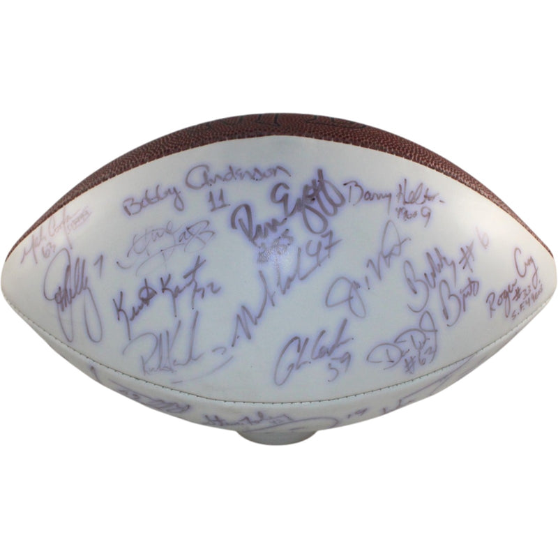 Joe Montana & John Elway Multi-Signed Wilson Logo Football (34 Sigs)