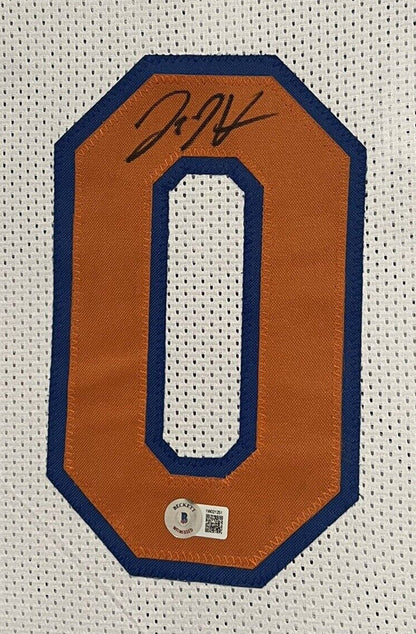 Donte DiVincenzo New York Knicks Signed Custom Jersey Beckett BAS COA