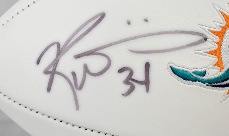Ricky Williams Autographed Miami Dolphins Logo Football